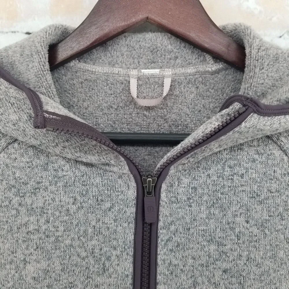 Lululemon Fleece & Thank You Pullover 1/4 Zip Sweatshirt Hoodie Size 8